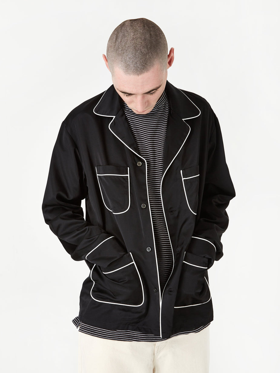 Unused Unused Pyjama Shirt - Black - Black