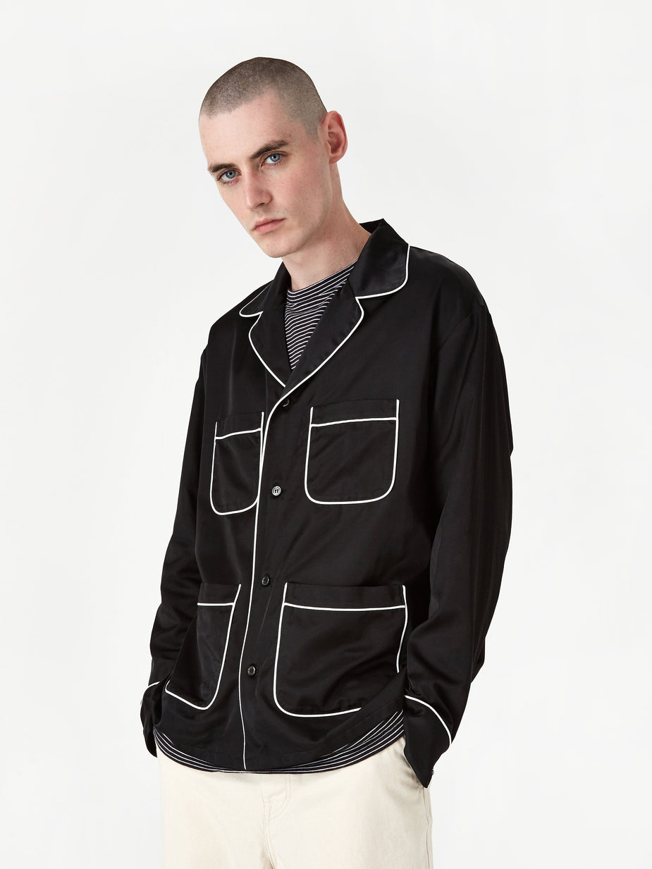 Unused Unused Pyjama Shirt - Black - Black