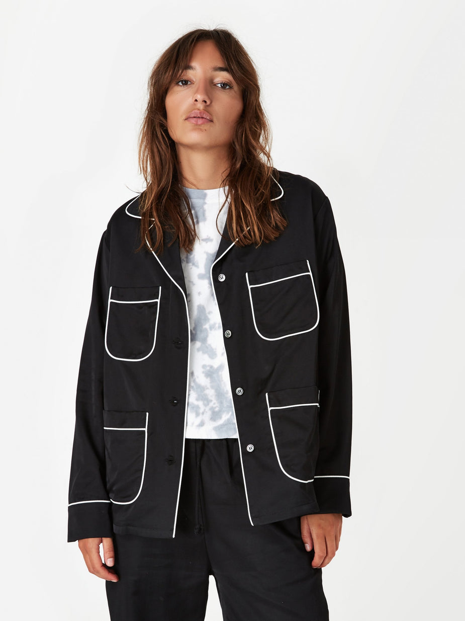 Unused Unused Pyjama Shirt - Black - Black