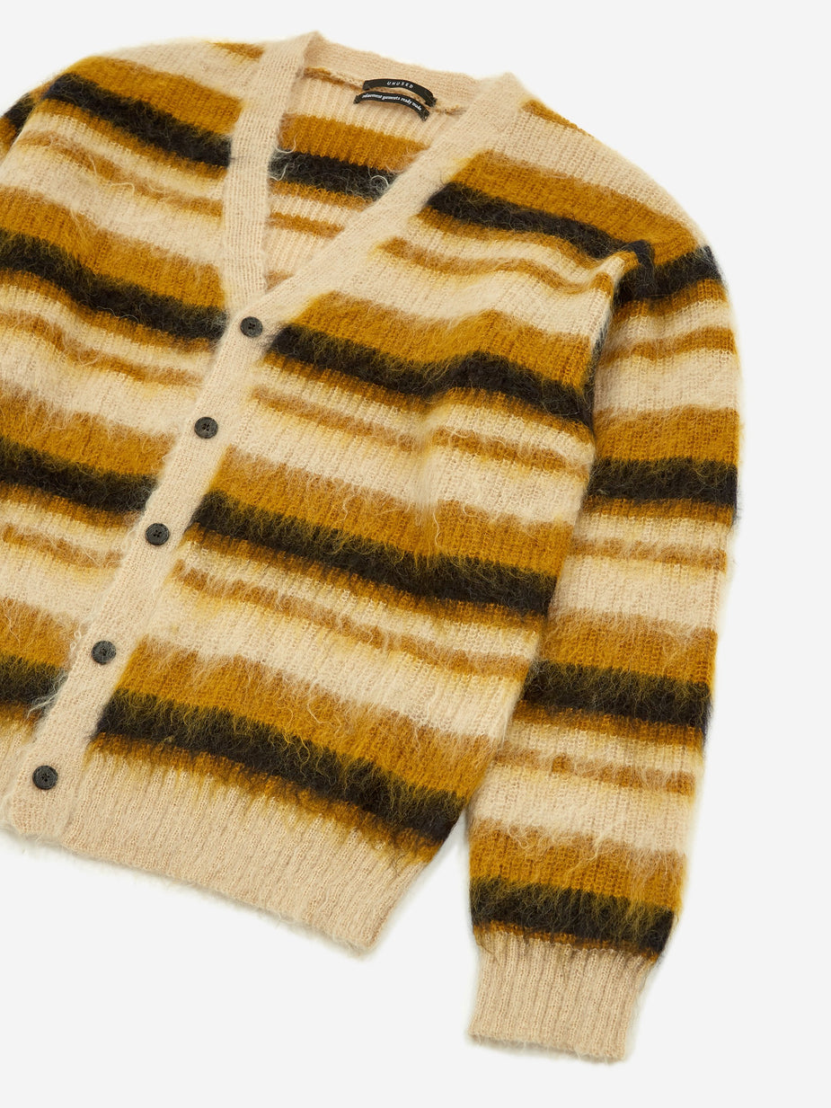 Unused Unused Striped Cardigan - Yellow Border - Other