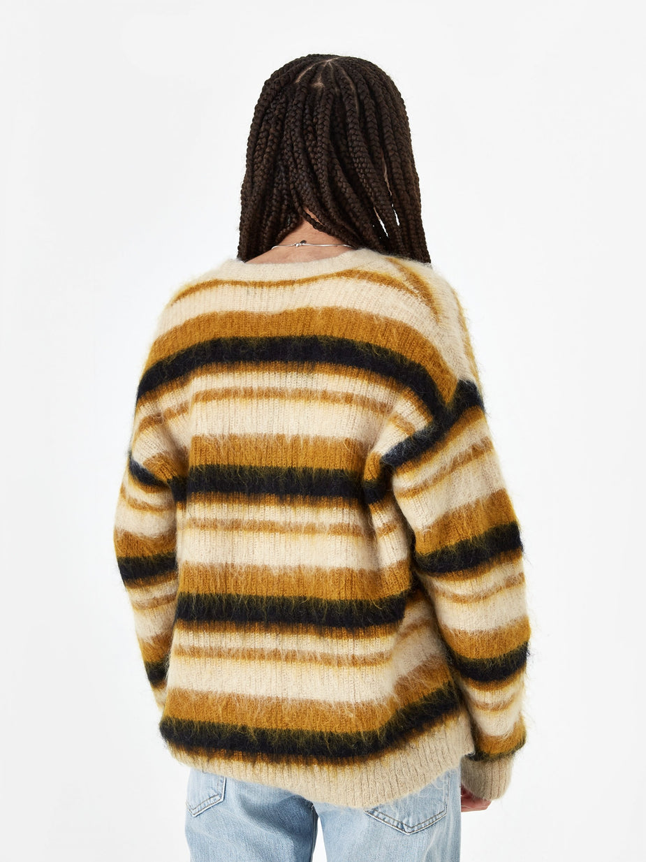 Unused Unused Striped Cardigan - Yellow Border - Other