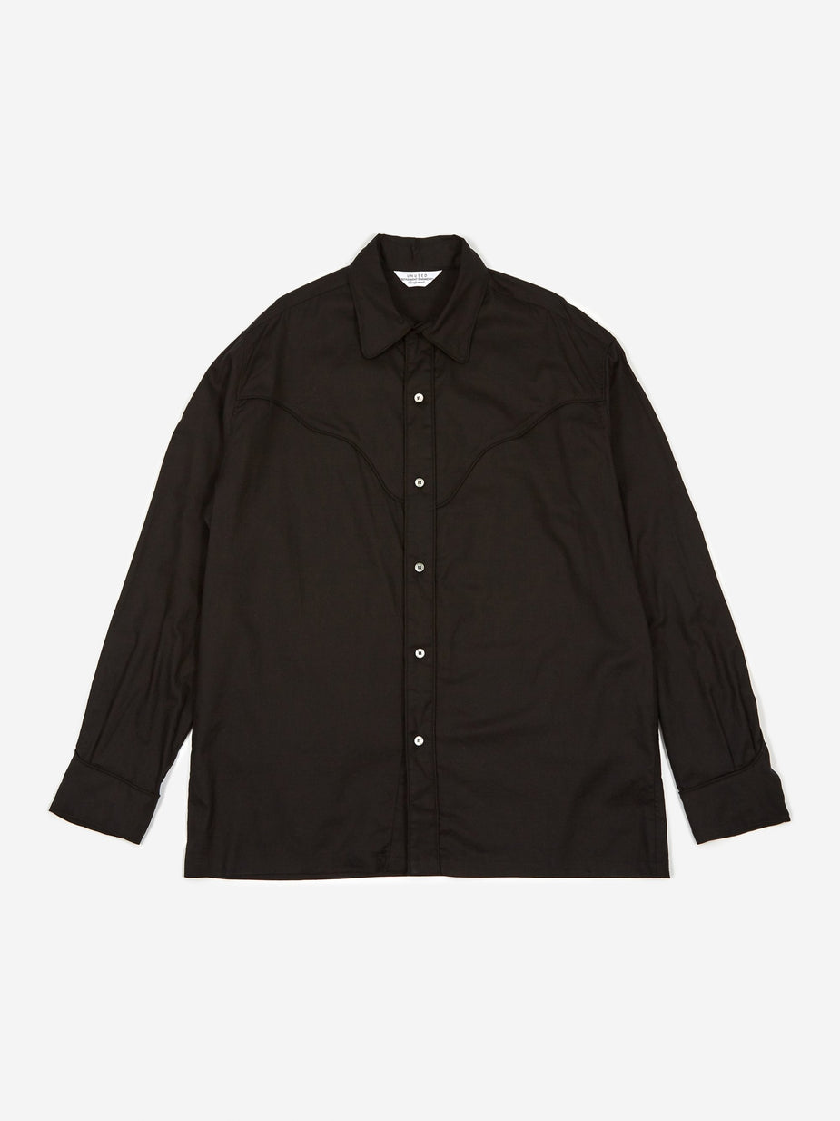 Unused Unused Western Shirt - Black - Black