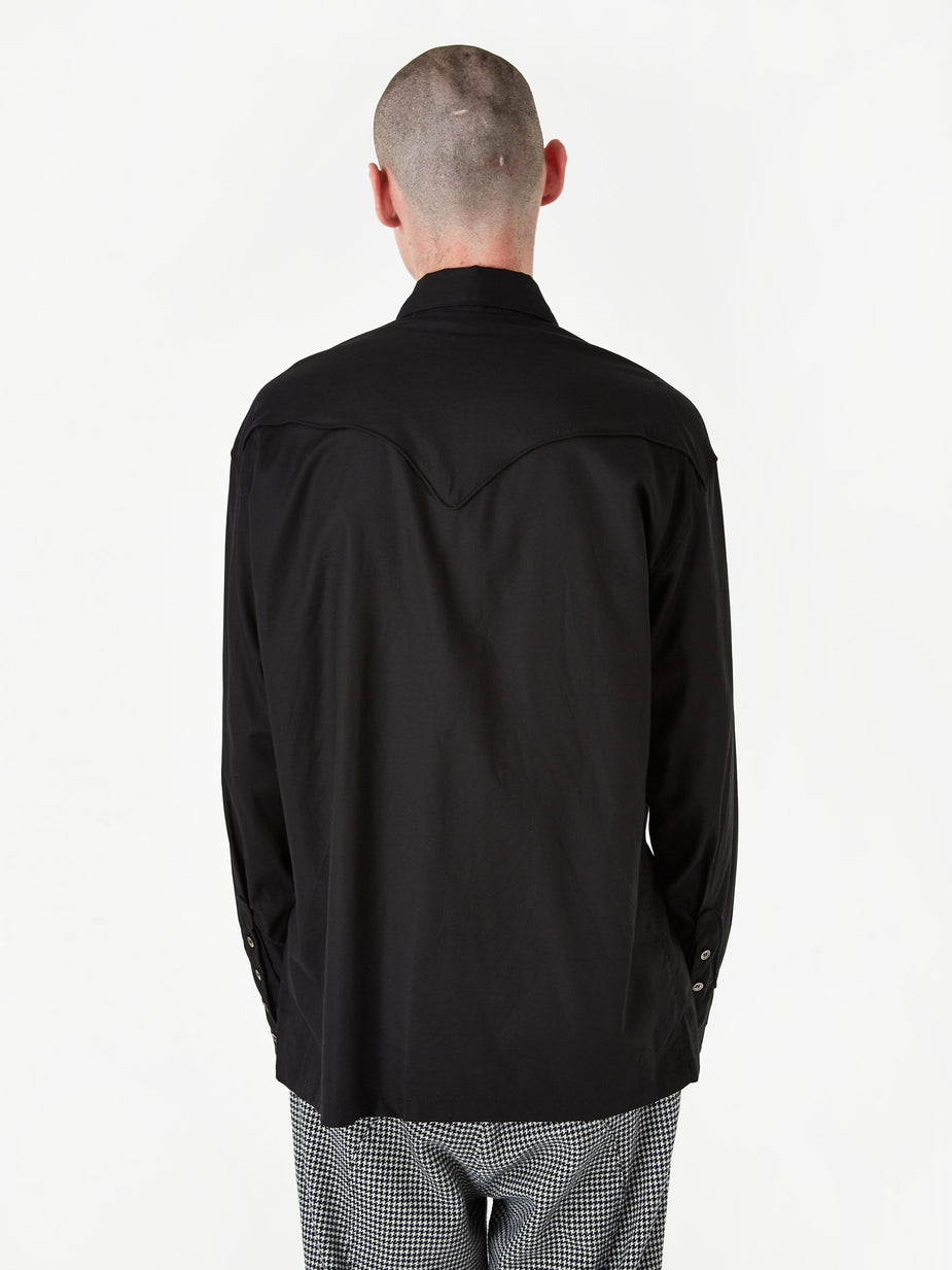 Unused Unused Western Shirt - Black - Black