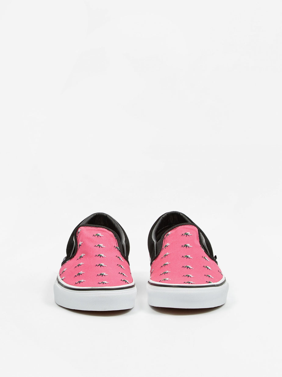 Vans Vans Classic Slip On - Trap Fly/Fuchsia/White - White