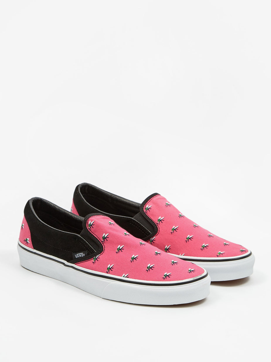Vans Vans Classic Slip On - Trap Fly/Fuchsia/White - White