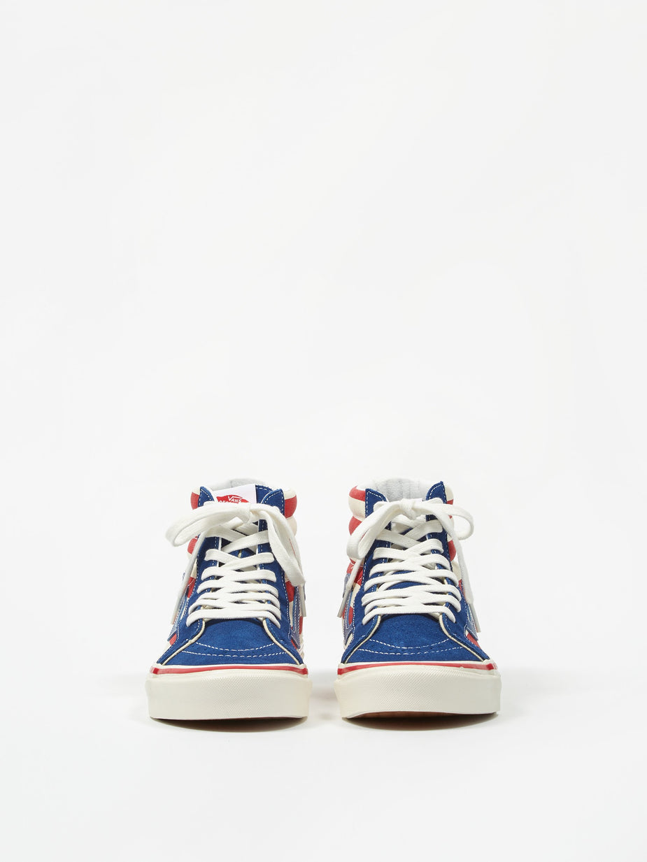 Vans Vans Sk8-Hi 38 DX - (Anaheim Factory) Blue/Red - Red