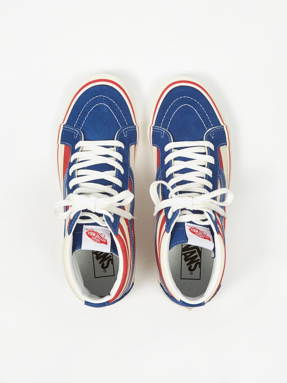 Vans Vans Sk8-Hi 38 DX - (Anaheim Factory) Blue/Red - Red