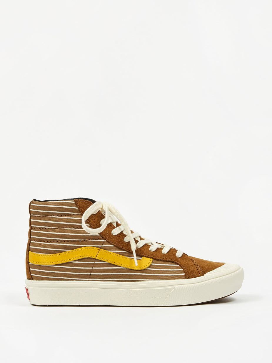 Vans Vans Comfycush Style 138 LX - (Suede/Canvas) Breen/Gold - Gold