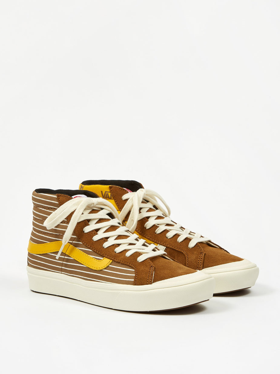 Vans Vans Comfycush Style 138 LX - (Suede/Canvas) Breen/Gold - Gold