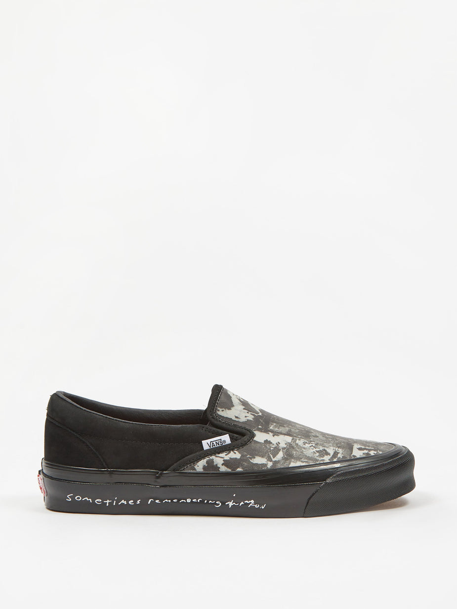 Vans Vans Vault x Jim Goldberg OG Classic Slip-On LX - Black Wall - Black