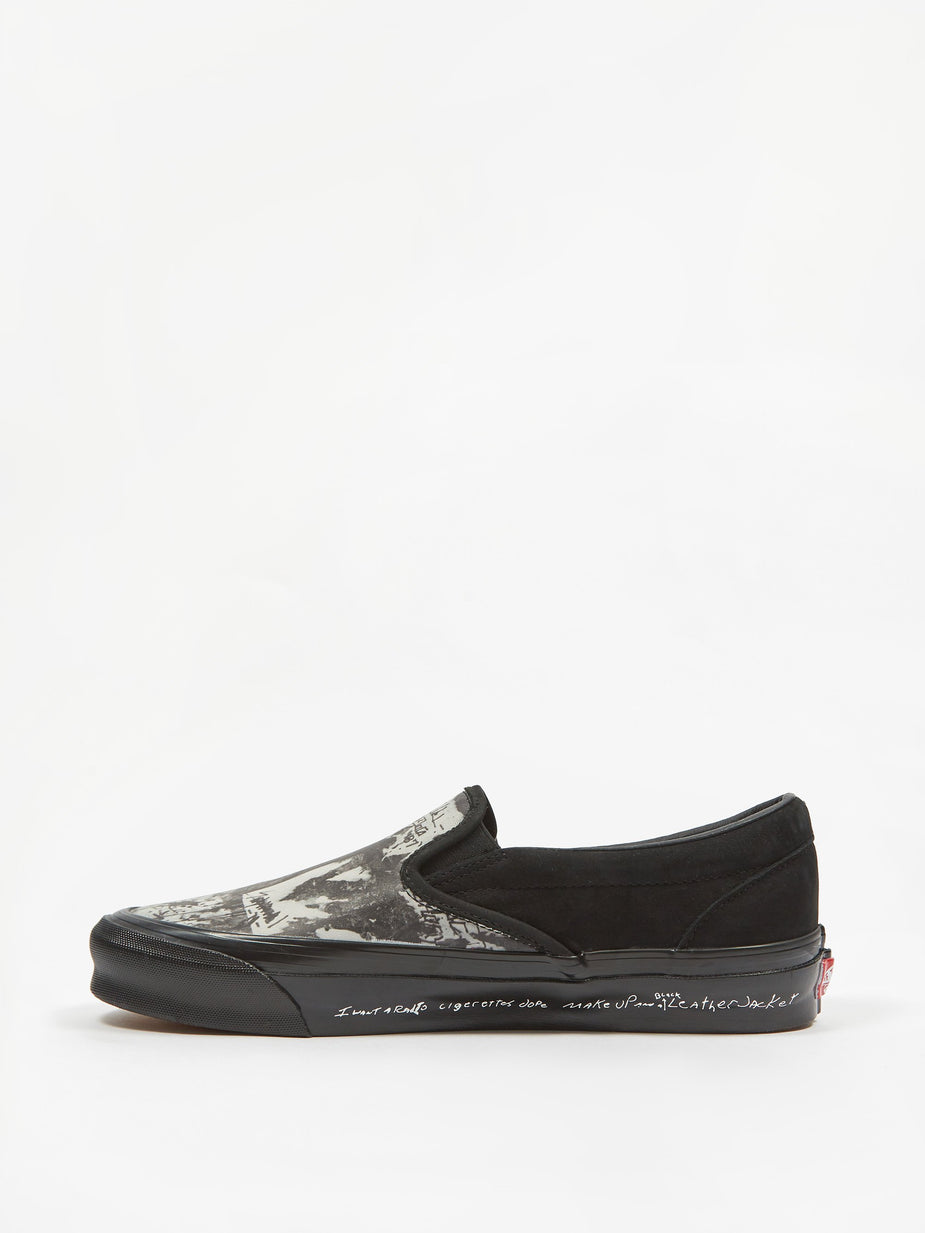 Vans Vans Vault x Jim Goldberg OG Classic Slip-On LX - Black Wall - Black