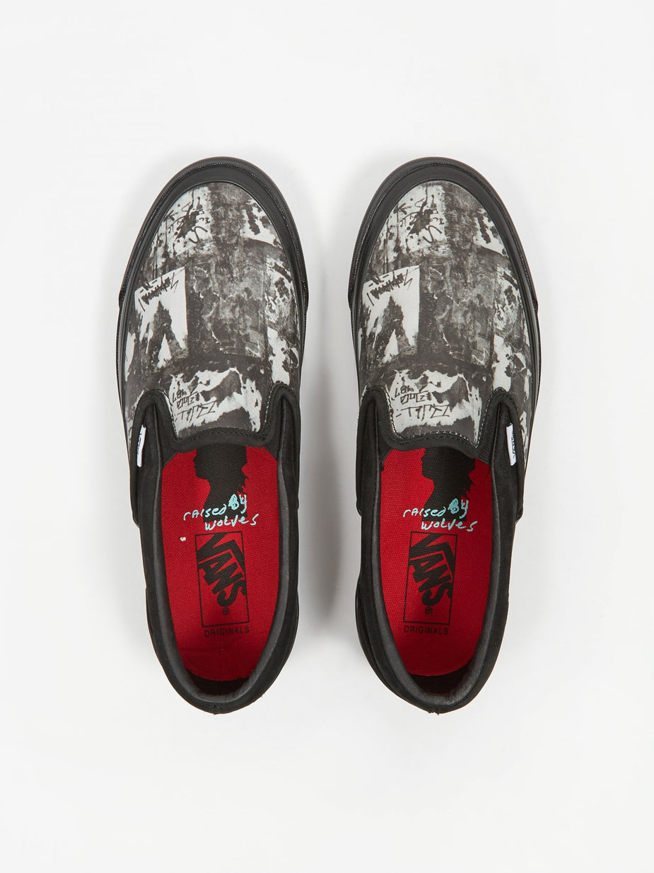 Vans Vans Vault x Jim Goldberg OG Classic Slip-On LX - Black Wall - Black