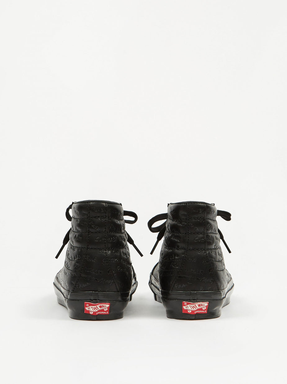 Vans Vans Vault x Jim Goldberg OG Sk8-Hi LX - Black Leather - Black