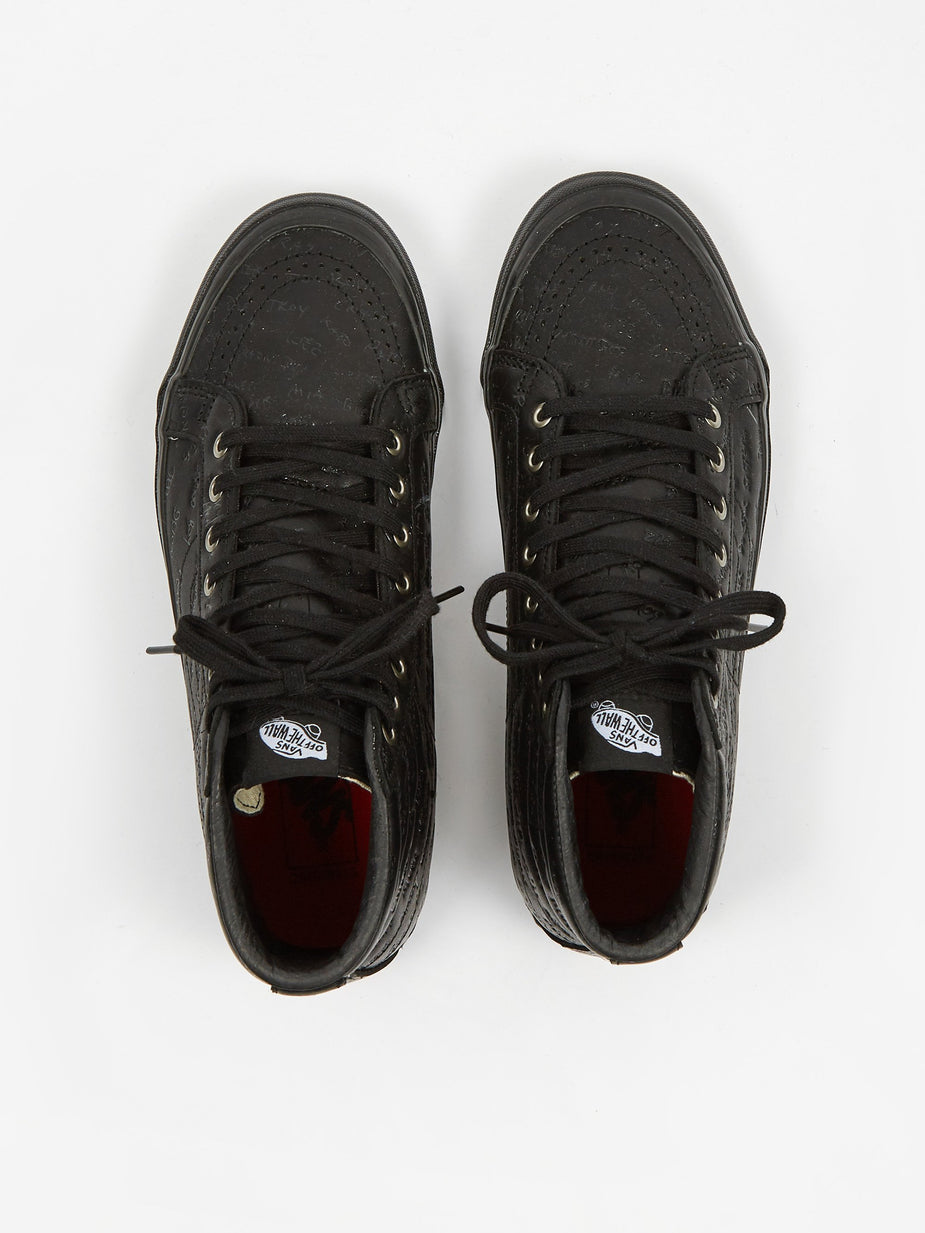 Vans Vans Vault x Jim Goldberg OG Sk8-Hi LX - Black Leather - Black