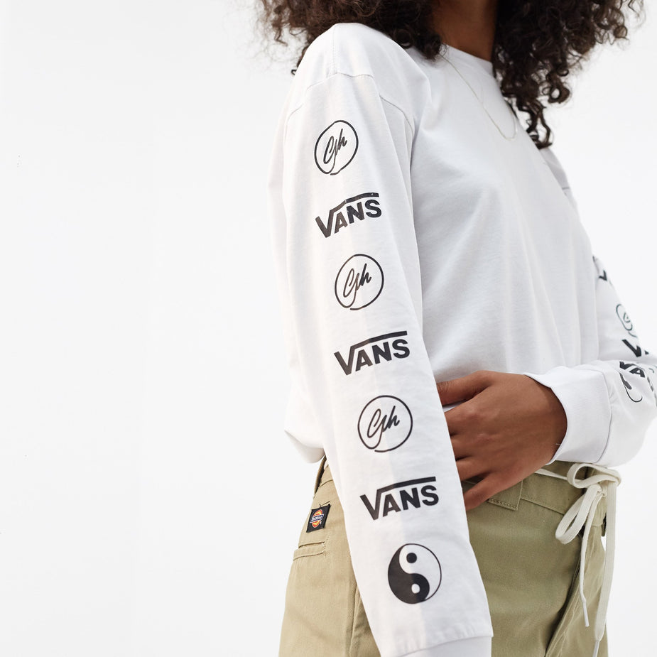 Vans Vans Vault x Goodhood Logo L/S T-Shirt - White - White