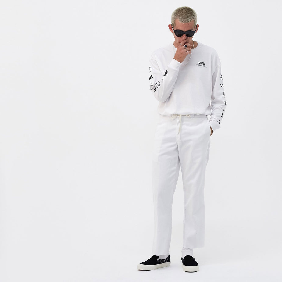 Vans Vans Vault x Goodhood Logo L/S T-Shirt - White - White