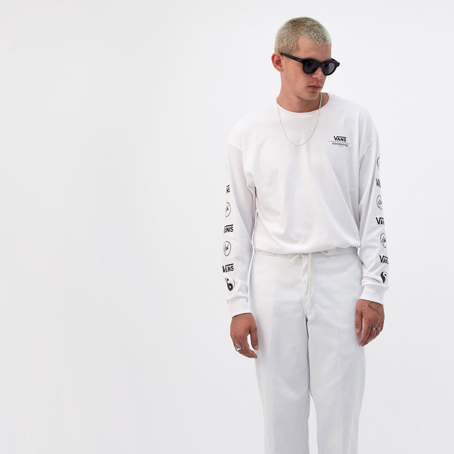 Vans Vans Vault x Goodhood Logo L/S T-Shirt - White - White