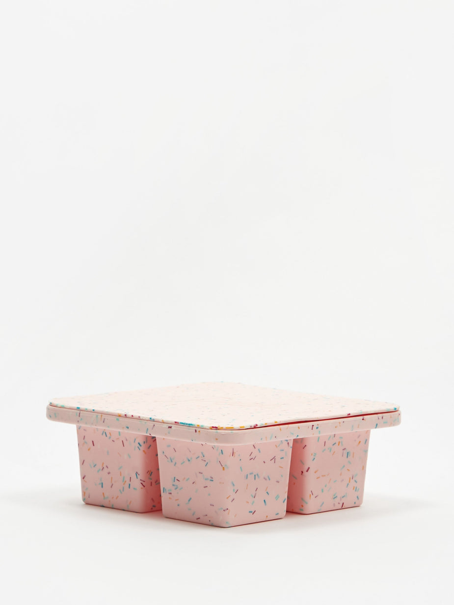 W&P Design W&P Design Extra Large Ice Tray - Pink Speckled - Pink