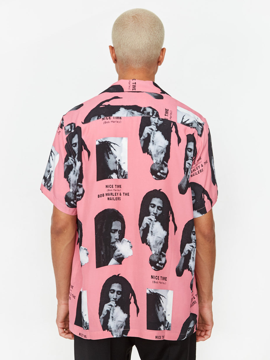 Wacko Maria Wacko Maria Bob Marley Hawaiian Shirt Type 1 - Pink - Pink