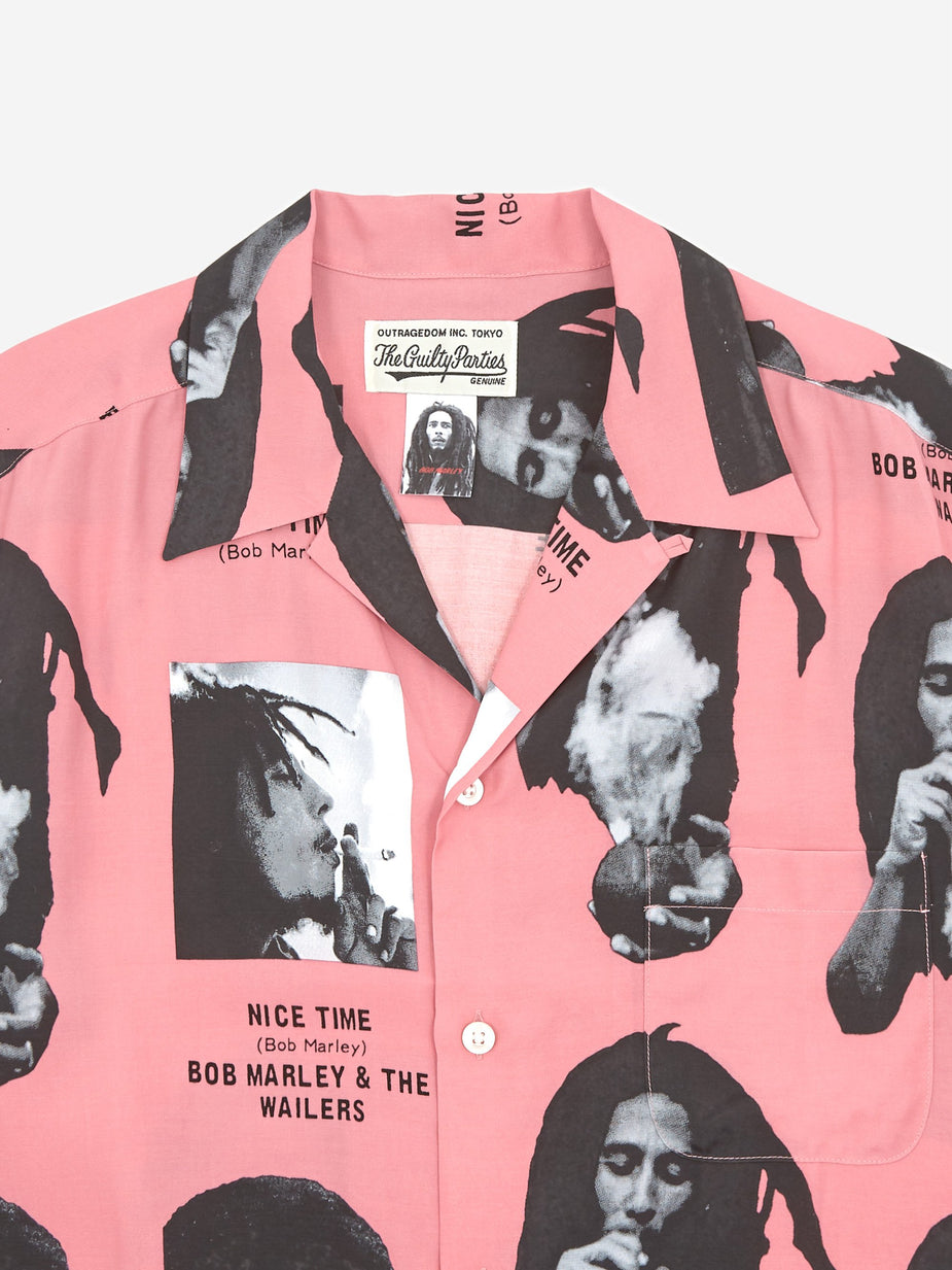 Wacko Maria Wacko Maria Bob Marley Hawaiian Shirt Type 1 - Pink - Pink