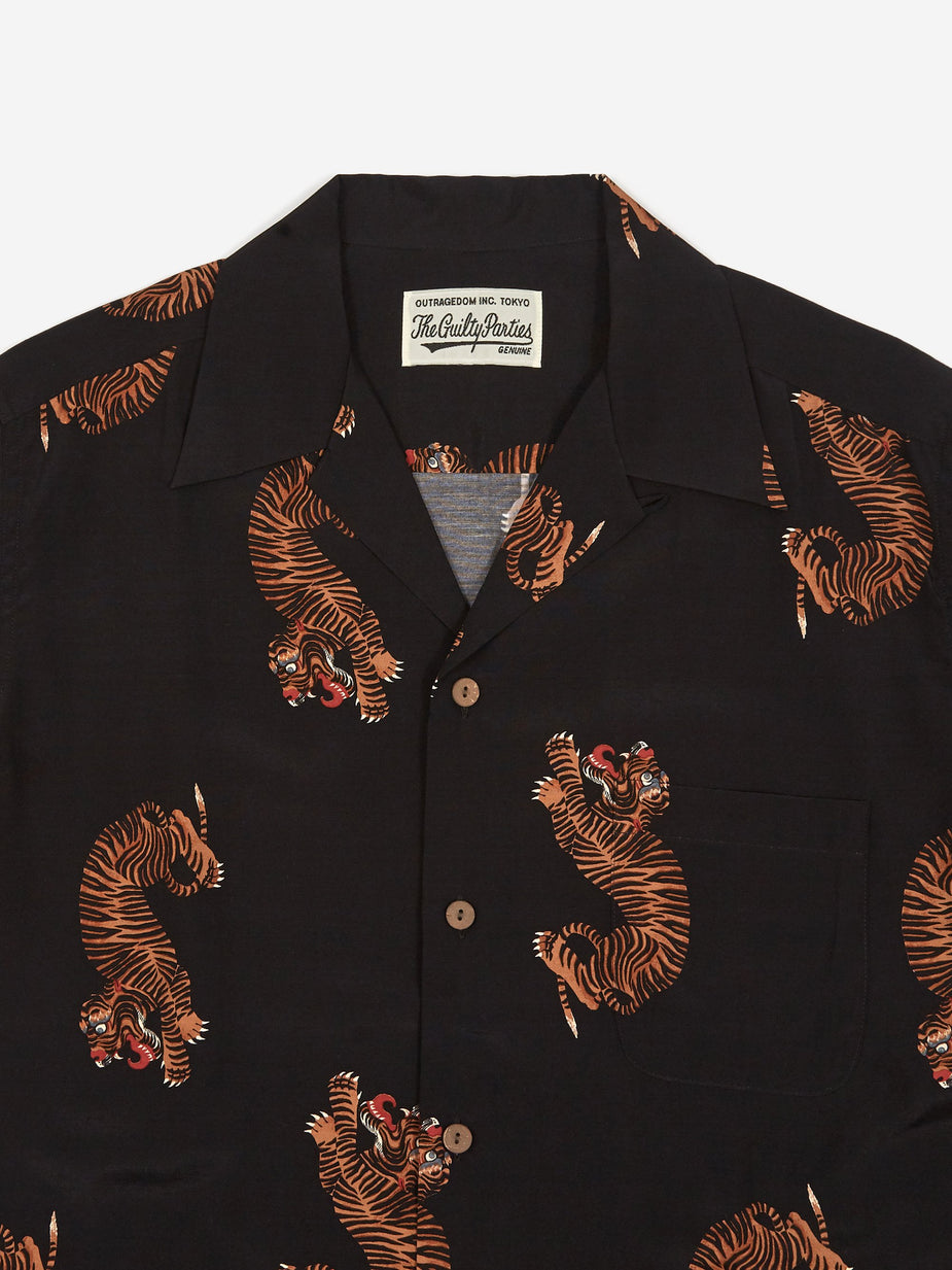 Wacko Maria Wacko Maria Shortsleeve Hawaiian Shirt  Type 2 - Black - Black