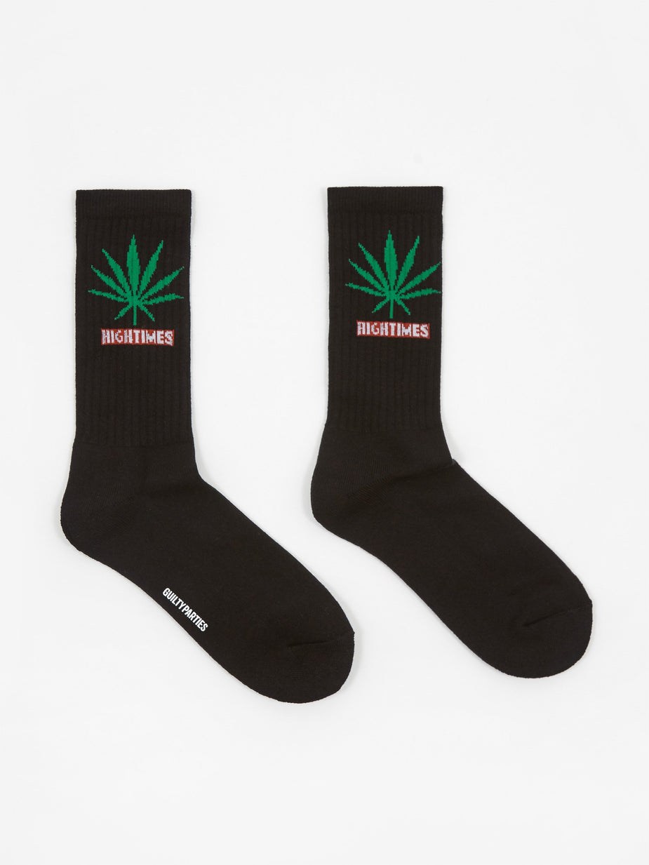 Wacko Maria Wacko Maria High Times Skater Sock Type 2 - Black - Black