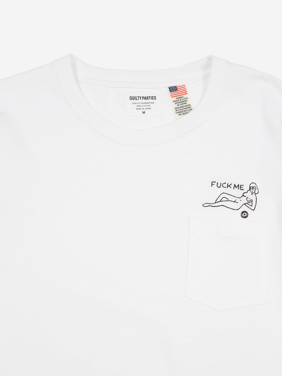 Wacko Maria Wacko Maria Oversized Crew Neck Pocket T-Shirt (Type 3) - White - White