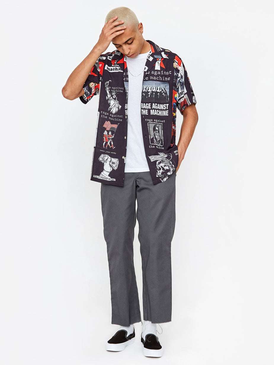 Wacko Maria Wacko Maria Rage Against the Machine Hawaiian Shirt - Black - Black