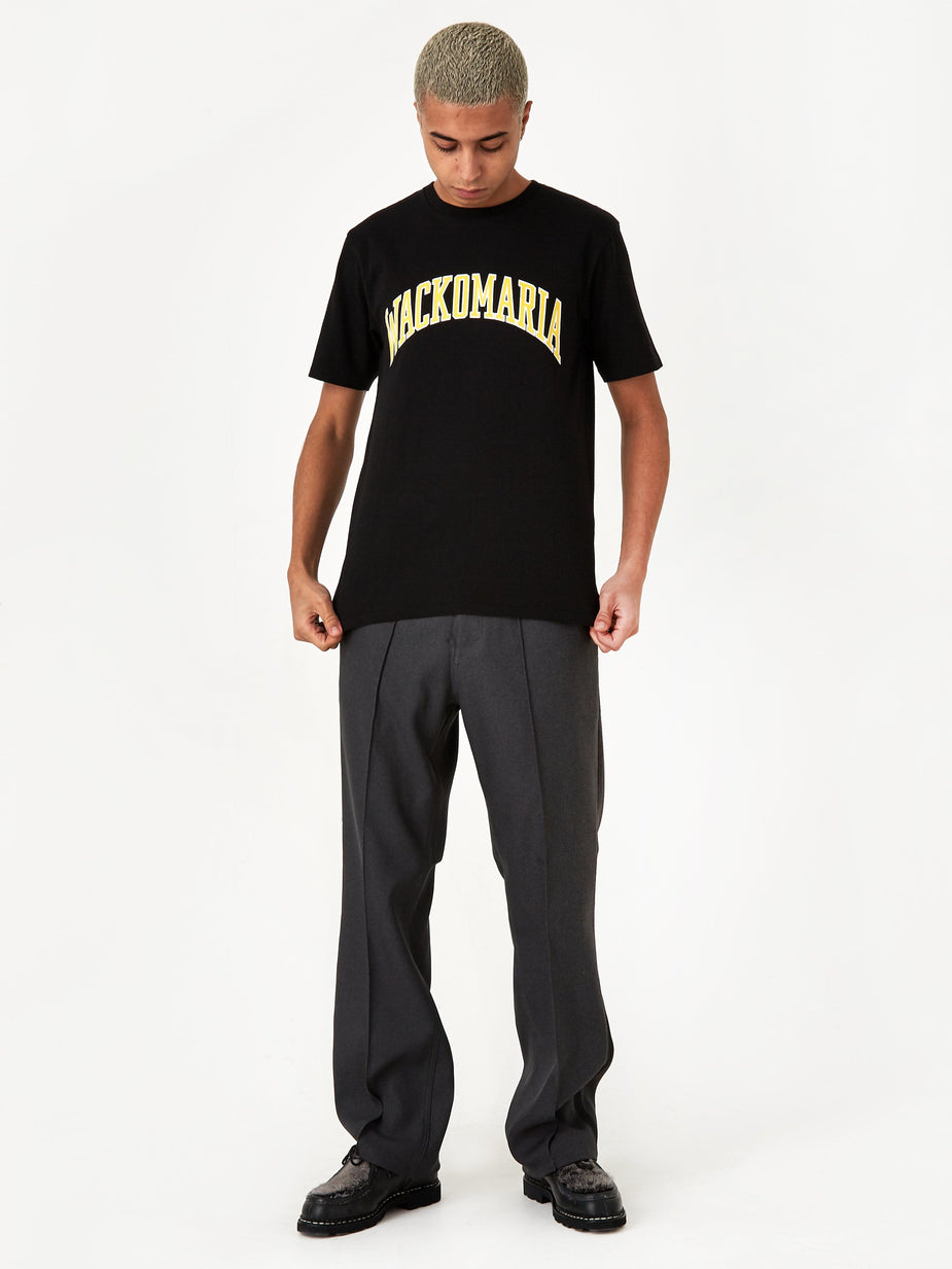 Wacko Maria Wacko Maria Washed Heavy Weight Crew Neck T-Shirt (Type 4) - Black - Black