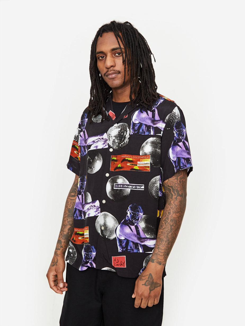 Wacko Maria Wacko Maria x DJ Harvey Shortsleeve Hawaiian Shirt - Black - Black