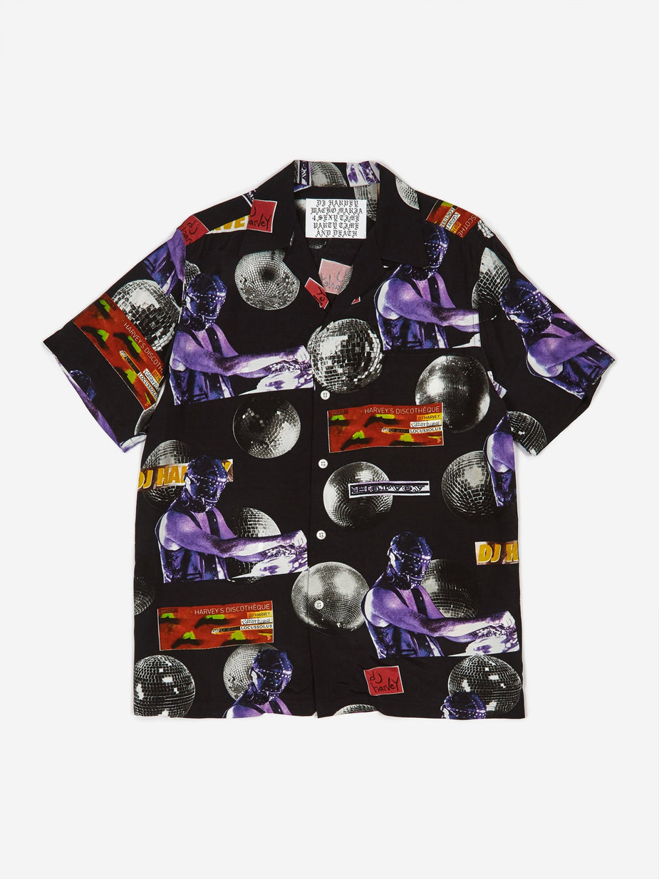 Wacko Maria Wacko Maria x DJ Harvey Shortsleeve Hawaiian Shirt - Black - Black