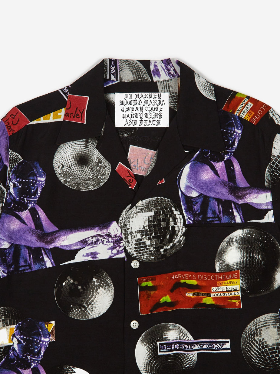 Wacko Maria Wacko Maria x DJ Harvey Shortsleeve Hawaiian Shirt - Black - Black