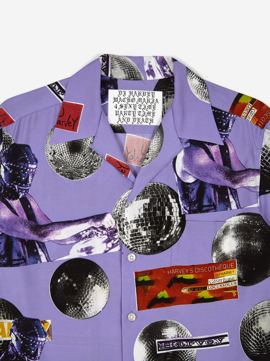Wacko Maria Wacko Maria x DJ Harvey Shortsleeve Hawaiian Shirt - Purple - Purple