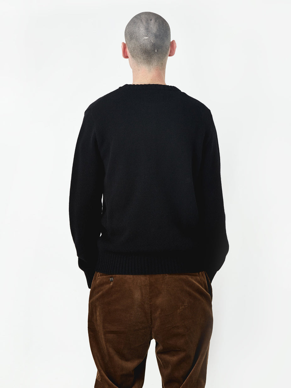 Wacko Maria Wacko Maria Classic Crewneck Sweater - Black - Black