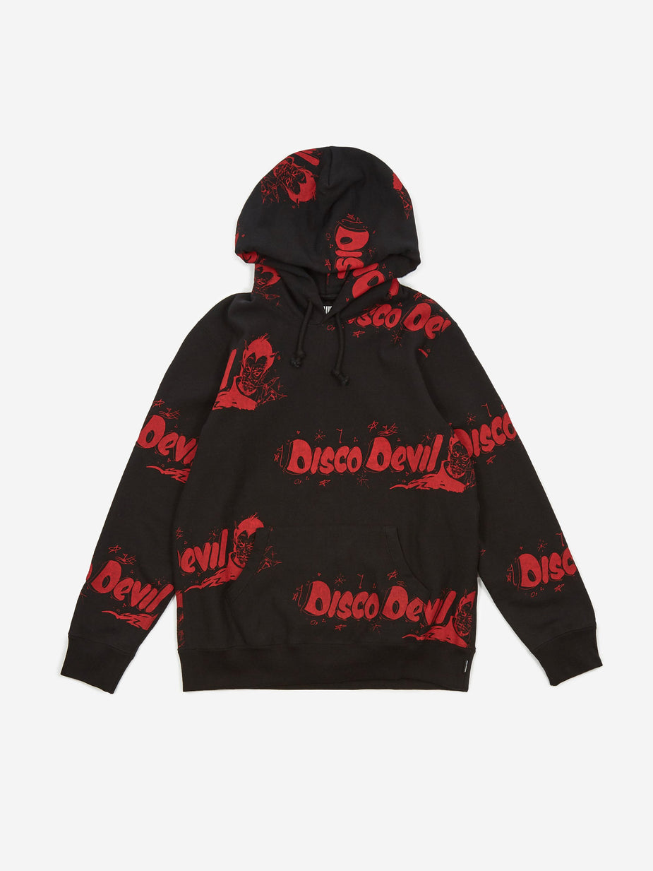 Wacko Maria Wacko Maria Disco Devil Pullover Hooded Sweatshirt - Black - Black