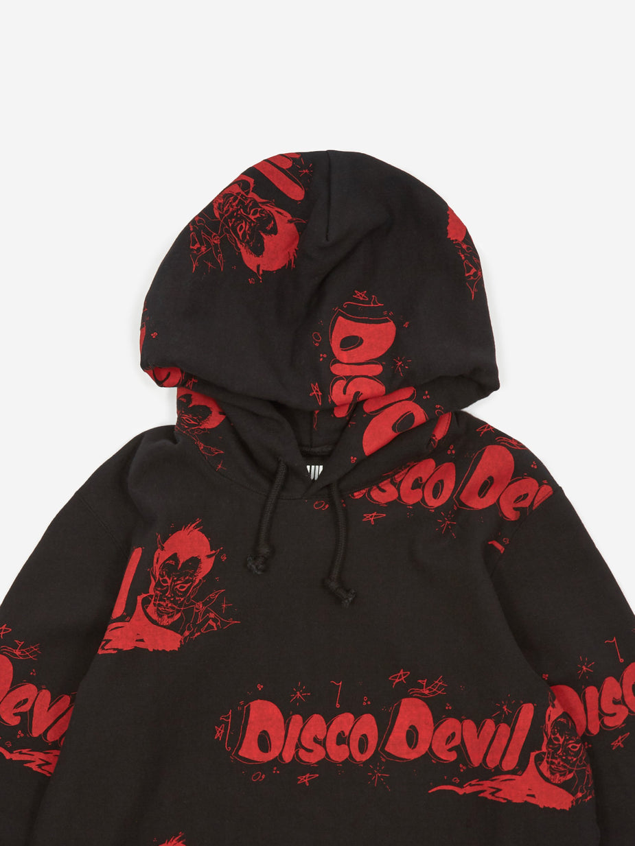 Wacko Maria Wacko Maria Disco Devil Pullover Hooded Sweatshirt - Black - Black