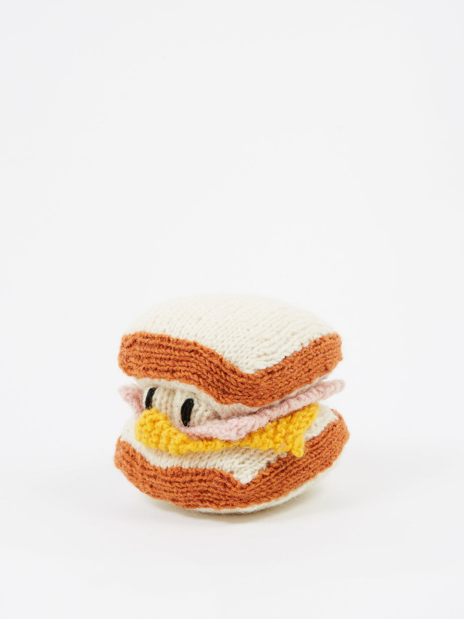 Ware Of The Dog Ware Of The Dog Knitted Wool Pet Toy - Ham & Cheese - Multi