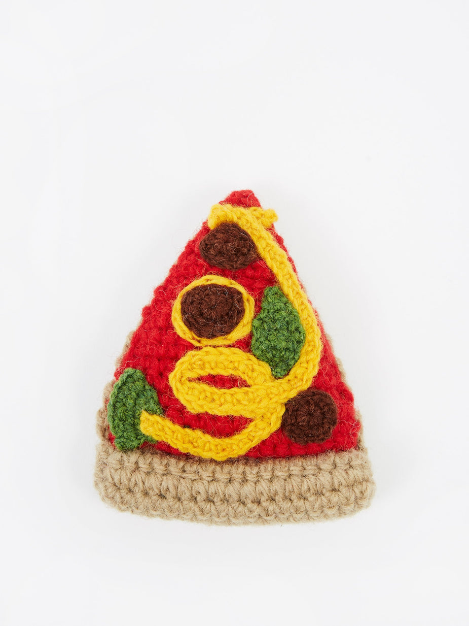 Ware Of The Dog Ware Of The Dog Knitted Wool Pet Toy - Pizza - Multi