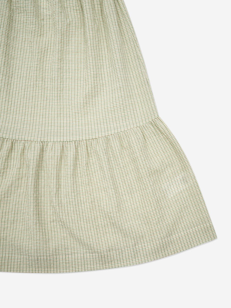 Wood Wood Wood Wood Anouk Dress - Green Check - Green