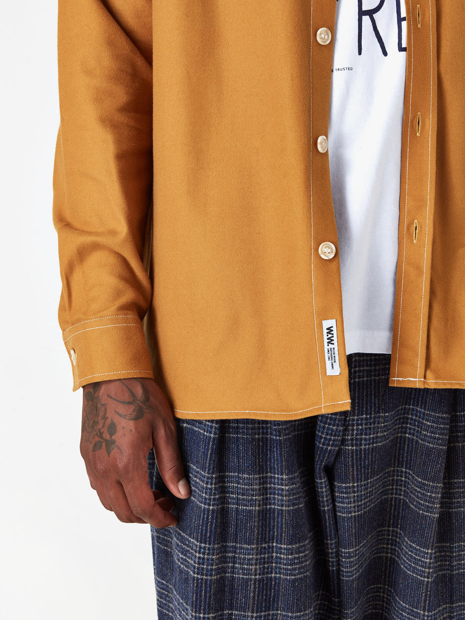 Wood Wood Wood Wood Aske Shirt - Mustard - Yellow
