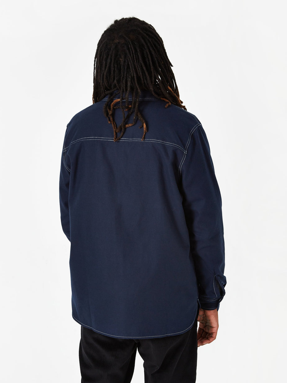 Wood Wood Wood Wood Aske Shirt - Navy - Blue