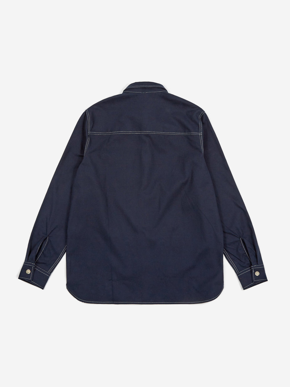 Wood Wood Wood Wood Aske Shirt - Navy - Blue