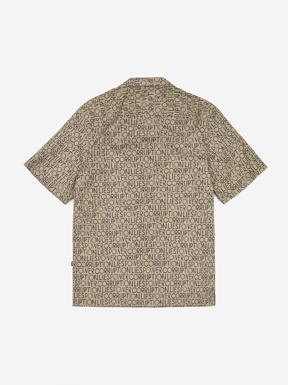 Wood Wood Wood Wood Brandon Shirt - Taupe AOP - Neutrals