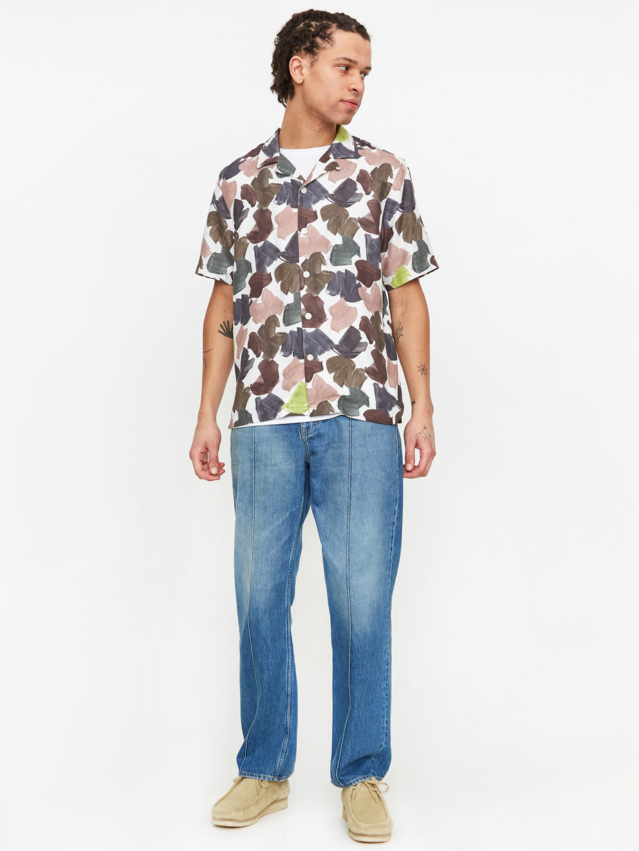Wood Wood Wood Wood Brandon Shirt - White AOP - White