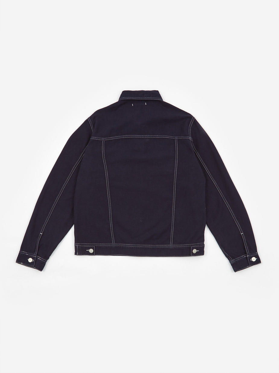 Wood Wood Wood Wood Cam Jacket - Navy - Blue