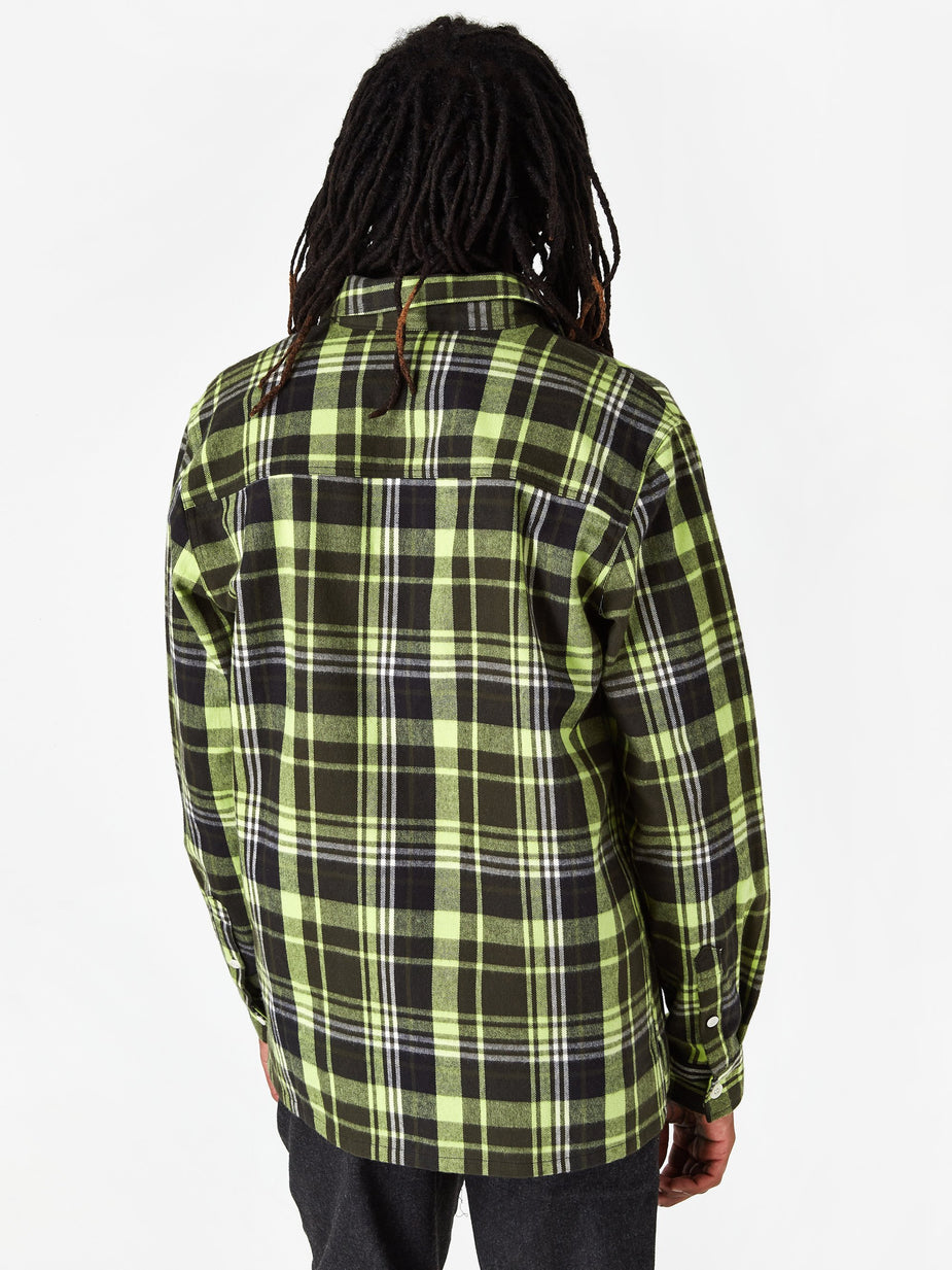 Wood Wood Wood Wood Franco Shirt - Green Check - Green