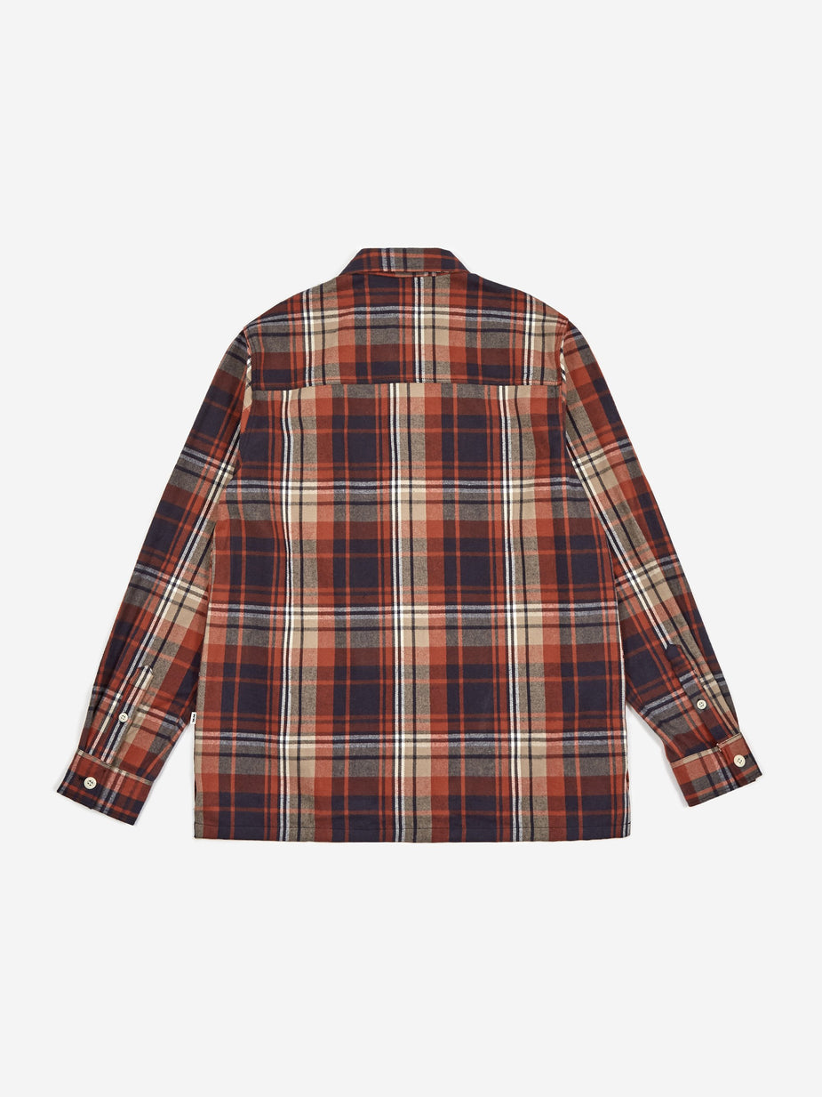 Wood Wood Wood Wood Franco Shirt - Rust Check - Check