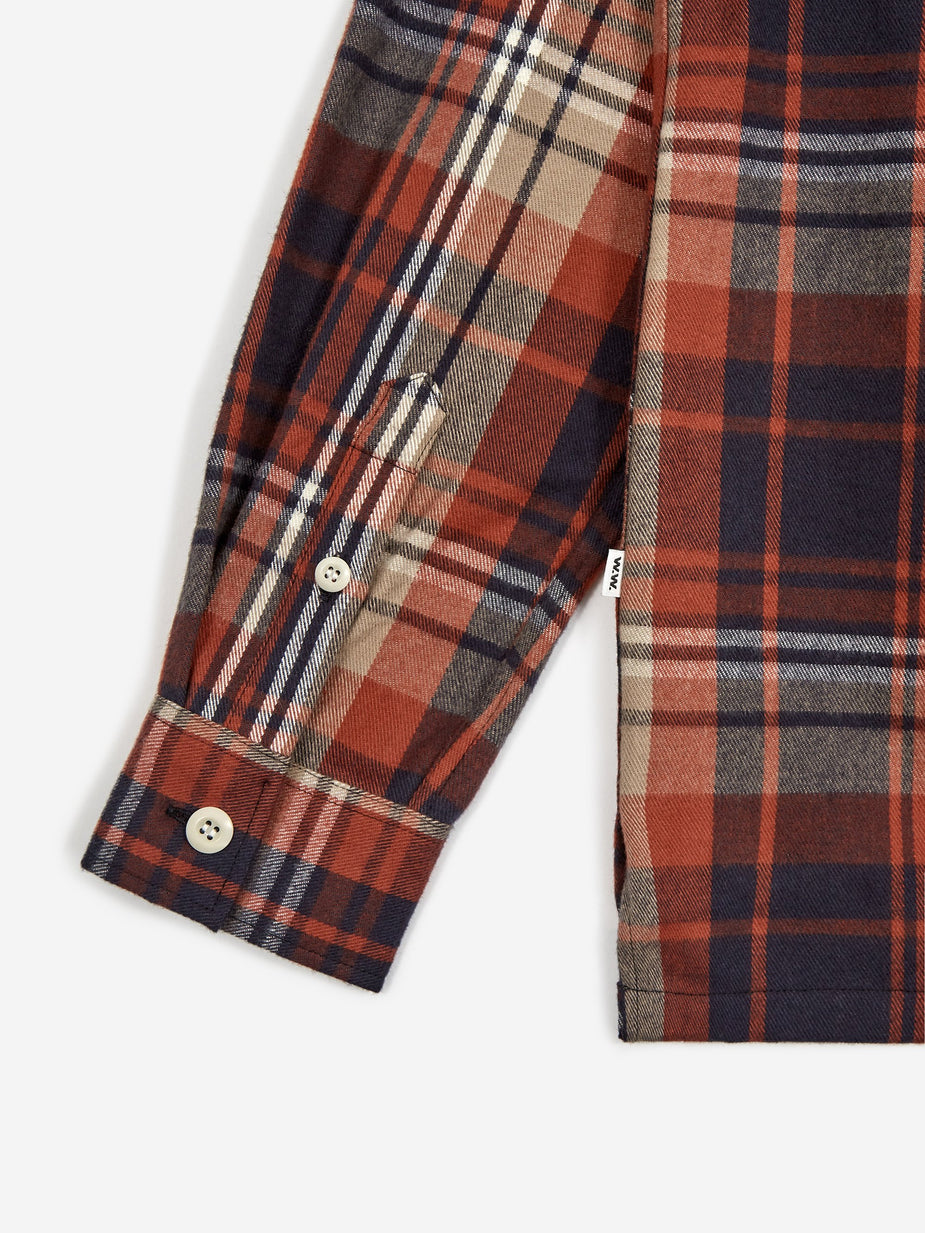 Wood Wood Wood Wood Franco Shirt - Rust Check - Check