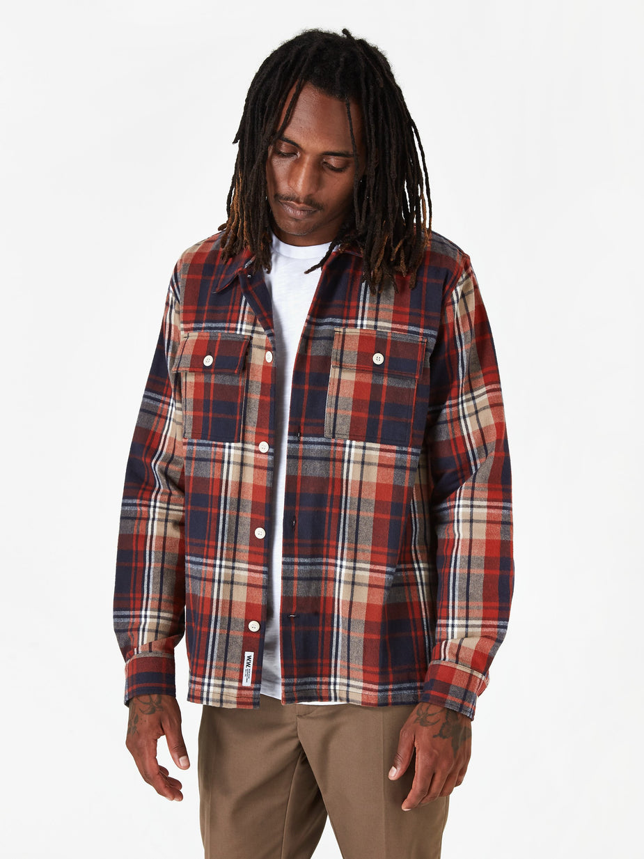 Wood Wood Wood Wood Franco Shirt - Rust Check - Check