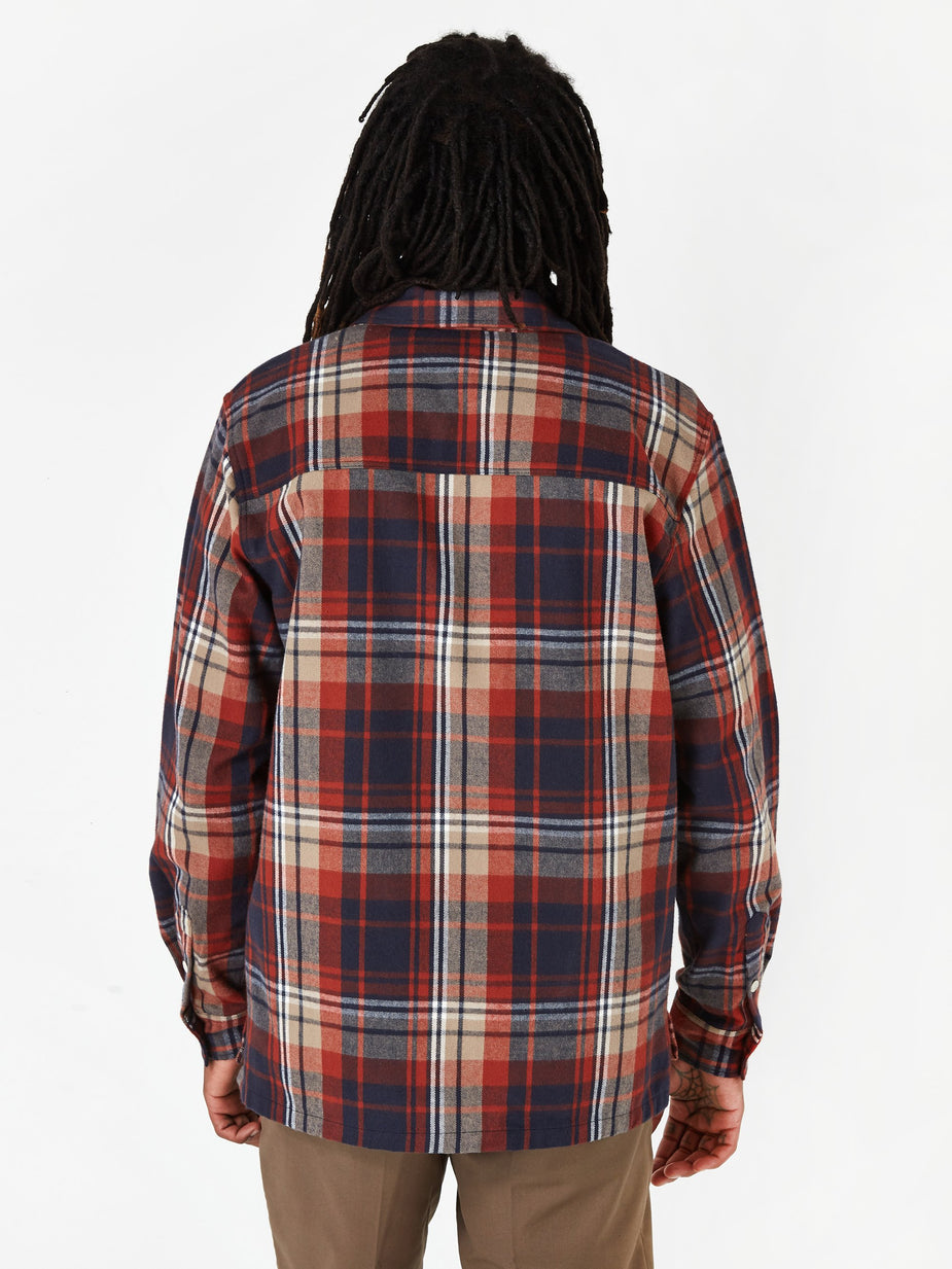 Wood Wood Wood Wood Franco Shirt - Rust Check - Check